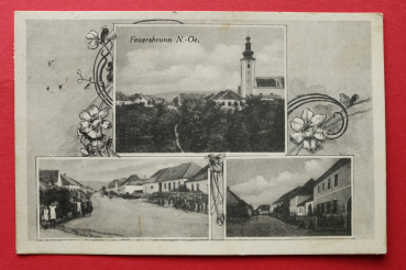 AK Feuersbrunn / 1932 / Mehrbildkarte / Strassenansicht / Niederösterreich